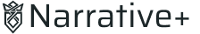 Narrative Plus Logo - dark theme