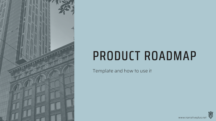 Product Roadmap presentation cover slide