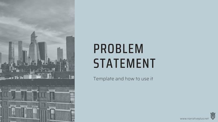 Problem Statement Worksheet cover slide