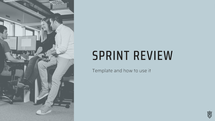 Sprint Review presentation cover slide